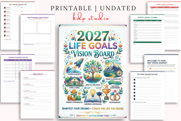 2027 Life Goals Vision Board