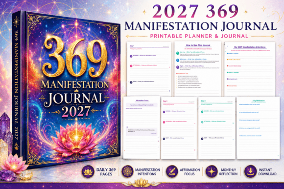 369 Manifestation Journal 2027: Align, Visualize, Manifest Transform