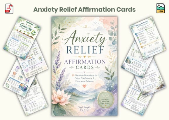 Anxiety Relief Affirmation Cards: A Practical Tool for Mindful Daily Practices
