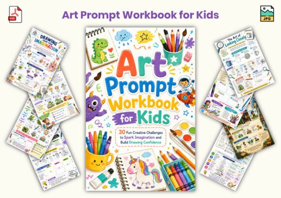 Art Prompt Workbook for Kids: A Fun Way to Teach Financial Literacy and Creativity