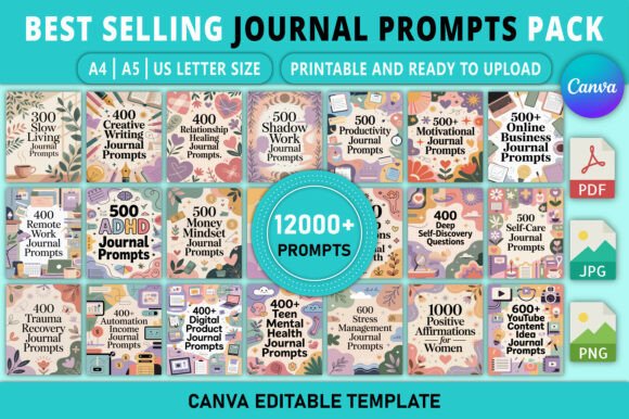 Best Selling Journal Prompts Pack: A Strategic Tool for Creativity, Growth, and Productivity