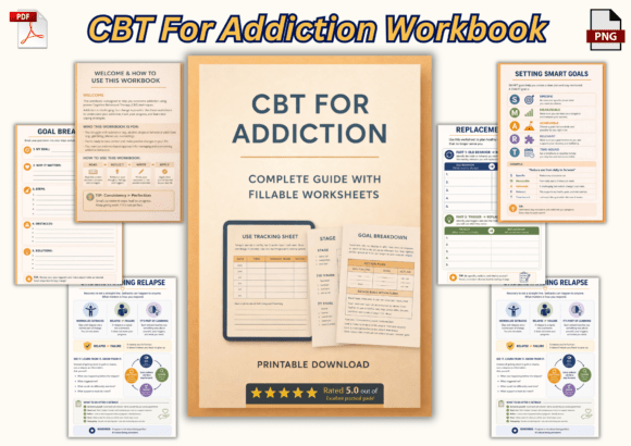 CBT for Addiction Workbook: A Practical Guide to Recovery and Self-Improvement