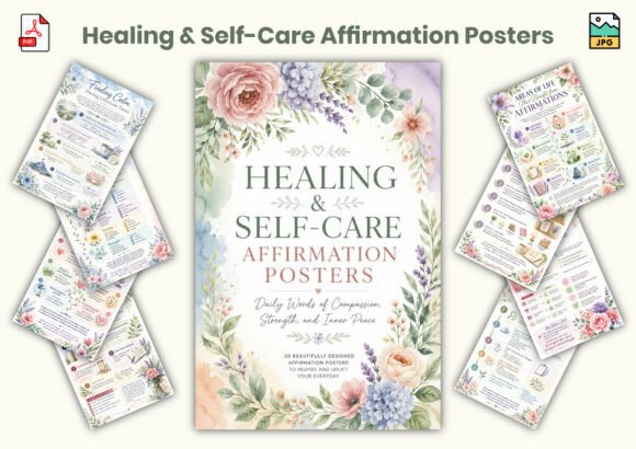 Healing Self-Care Affirmation Posters