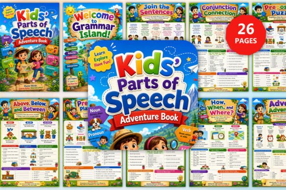 Kids’ Parts of Speech Adventure Book