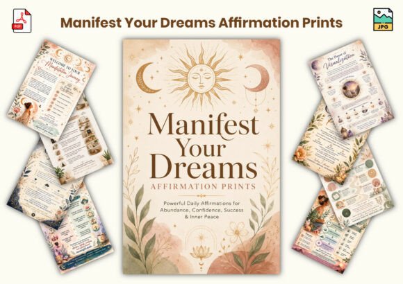 Manifest Your Dreams Affirmation Prints
