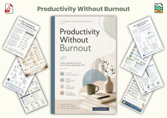 Productivity Without Burnout: A Workbook for Sustainable Focus and Balance