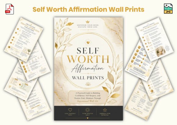 Self Worth Affirmation Wall Prints: A Guide to Empowerment Through Visual Inspiration