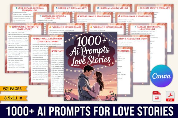 Unlock the Power of 1000 AI Prompts for Love Stories